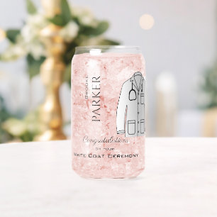 Verre Canette Félicitations White Coat Ceremony Docteur