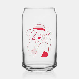 Verre Canette Femme
