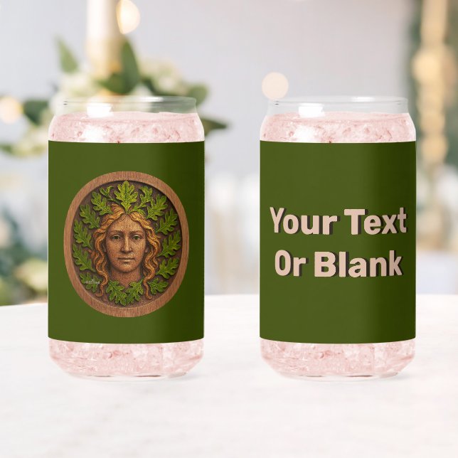 Verre Canette Femme verte - Bois (Insitu (Mariage))