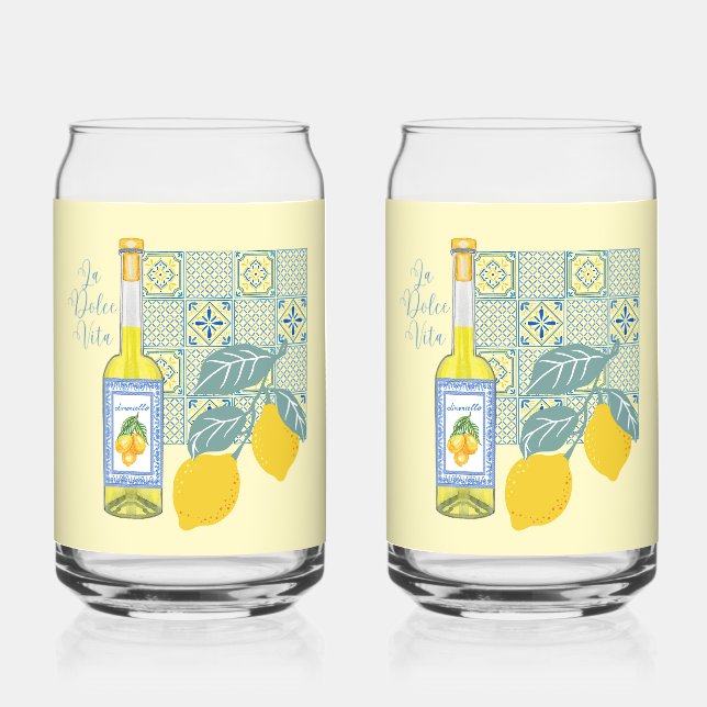 Verre Canette Ferme de Citrons Rétro (Recto)