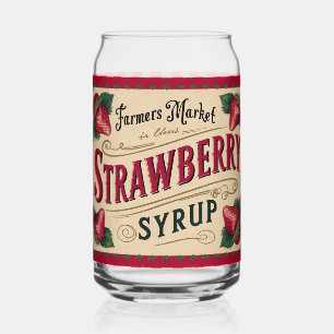 Verre Canette Ferme de fraises