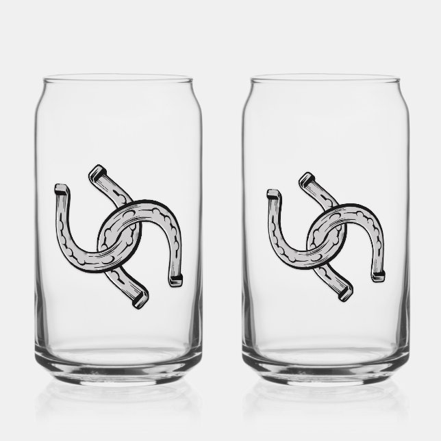 Verre Canette Fers à cheval (Recto)