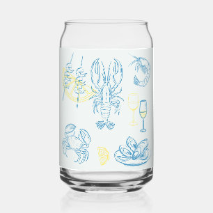 Verre Canette Festin de fruits de mer