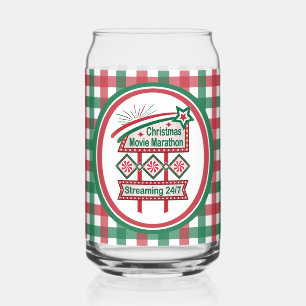 Verre Canette Festival du Marathon de Noël Retro Marquee