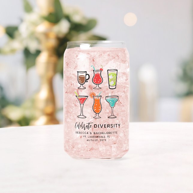 Verre Canette Fête de Fiançailles Célébrer la Diversité Objet de (Insitu (Mariage))