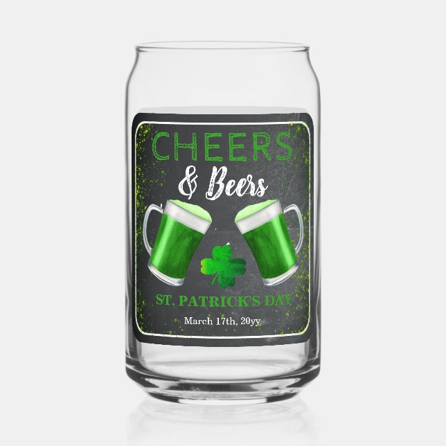 Verre Canette Fête de la Saint-Patrick (Recto)