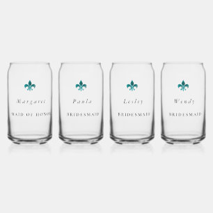 Verre Canette Fête de mariage des femmes de chambre personnalisé