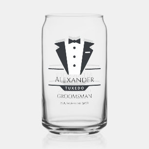 Verre Canette Fête de mariage Tuxedo Cadeaux Groomsman