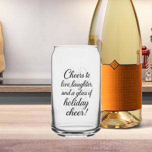 Verre Canette Fête de Noël amour rire acclamer