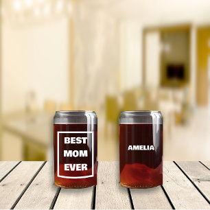 Verre Canette Fête des mères Meilleure maman Nana Jamais Nom per