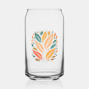 Verre Canette Feuille coloré