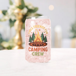 Verre Canette Feux de camp amis plaisir
