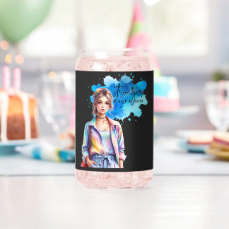 Verre Canette Fille Inspirante Graphique 
