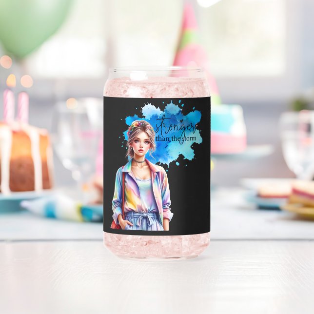 Verre Canette Fille Inspirante Graphique  (Insitu (Anniversaire))