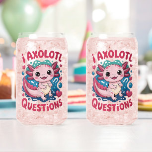 Verre Canette Fille Je Questions Axolotl Mignon Drôle