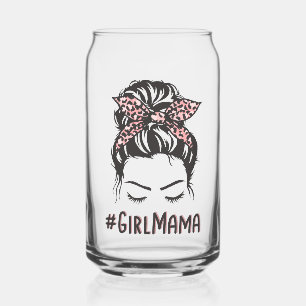 Verre Canette Fille Mama Messy Bun Fille Maman Cadeaux