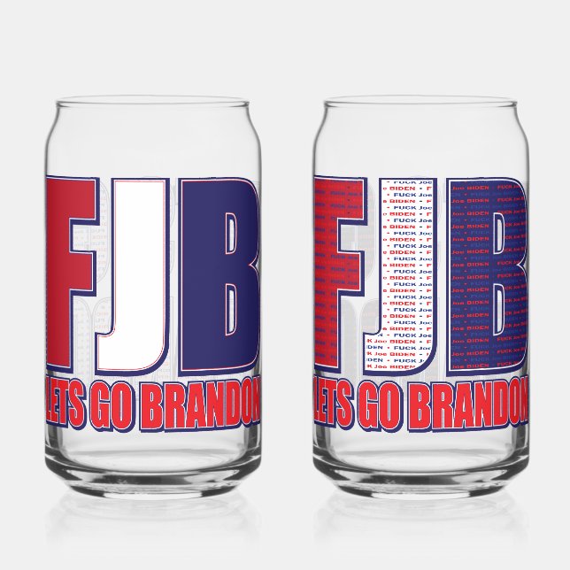 Verre Canette FJB laisse aller Brandon (Recto)