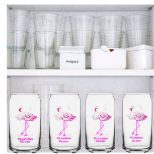 Verre Canette Flamant rose Glory Drinkware Set