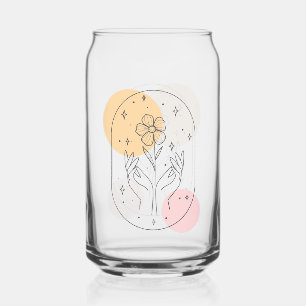 Verre Canette Fleur