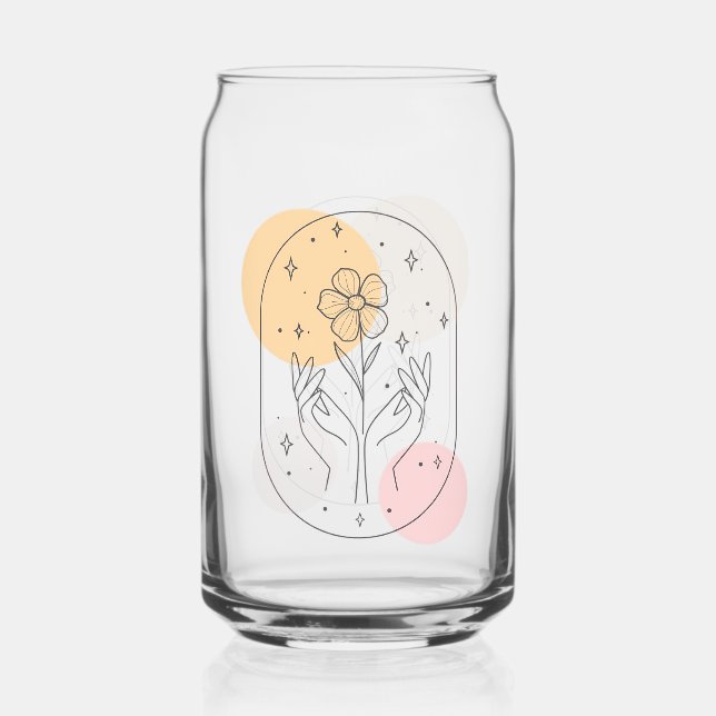 Verre Canette Fleur (Recto)