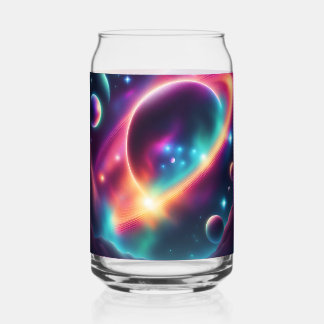 Verre Canette Fleur Astral