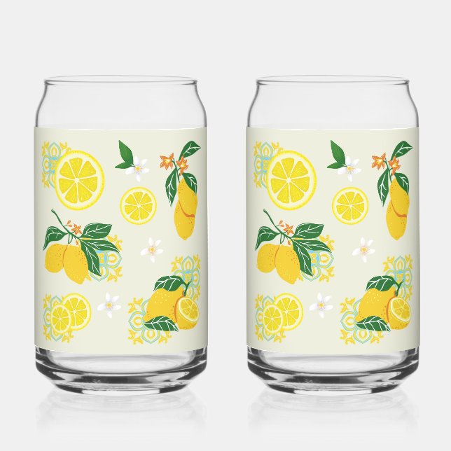 Verre Canette Fleur de Citron (Recto)