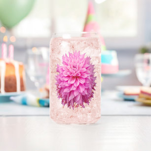 Verre Canette Fleurs de la Fête des Mères