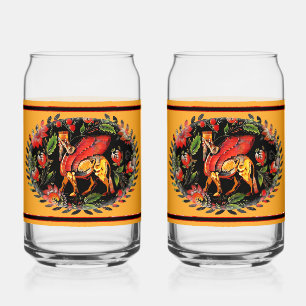 Verre Canette Fleurs de Lamassu Drinkware Set