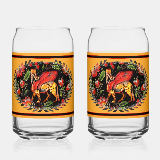Verre Canette Fleurs de Lamassu Drinkware Set (Recto)