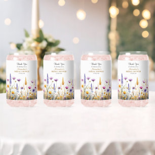 Verre Canette Fleurs sauvages personnalisées pour la fête de mar