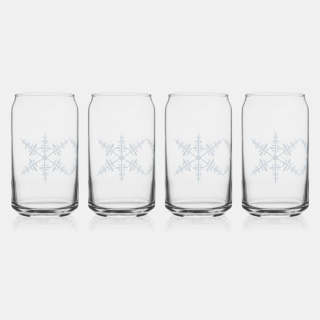 Verre Canette Flocon de neige (Recto)