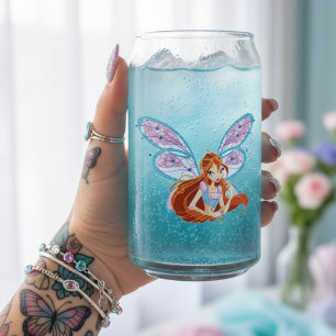 Verre Canette Floraison