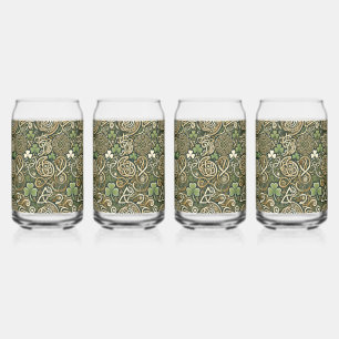 Verre Canette Floraison Celtique