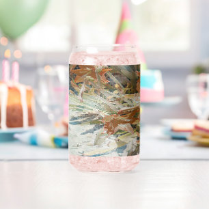 Verre Canette Floral exotique