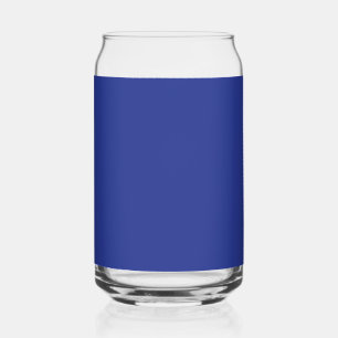 Verre Canette Fond uni bleu foncé   Design minimaliste audacieux