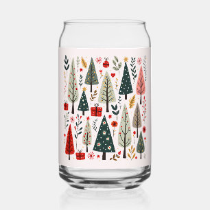 Verre Canette Forêt Whimsical d'arbres de Noël