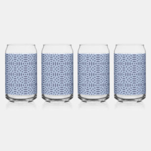 Verre Canette formes circulaires motif sans couture