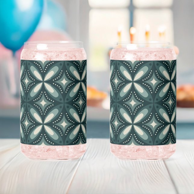 Verre Canette formes vertes rétro (Insitu (Baby Shower))