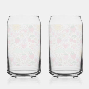 Verre Canette Fraîcheur de voiture esthétique fraise et tourneso