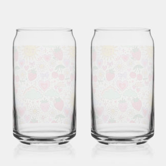 Verre Canette Fraîcheur de voiture esthétique fraise et tourneso