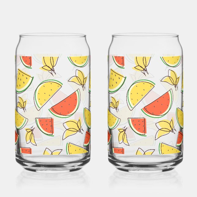 Verre Canette Fraise d'été et citrons (Recto)