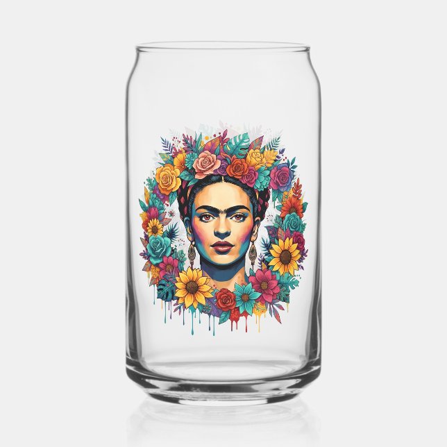 Verre Canette Frida Kahlo (Recto)