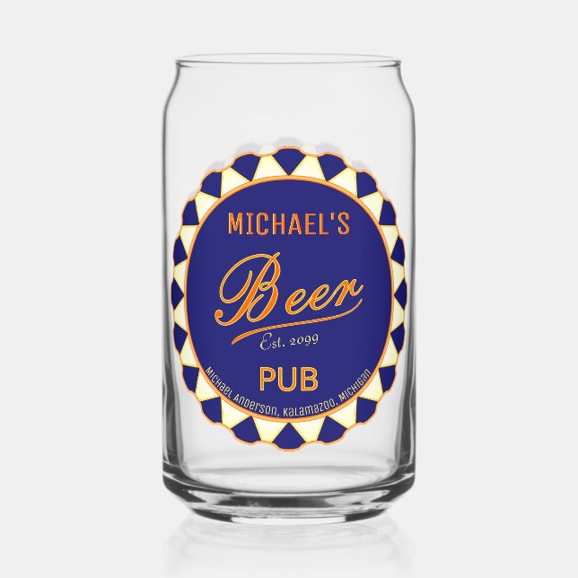 Verre Canette Fun Man Cave Bière Bouteille Casquette Bière Canet (Recto)