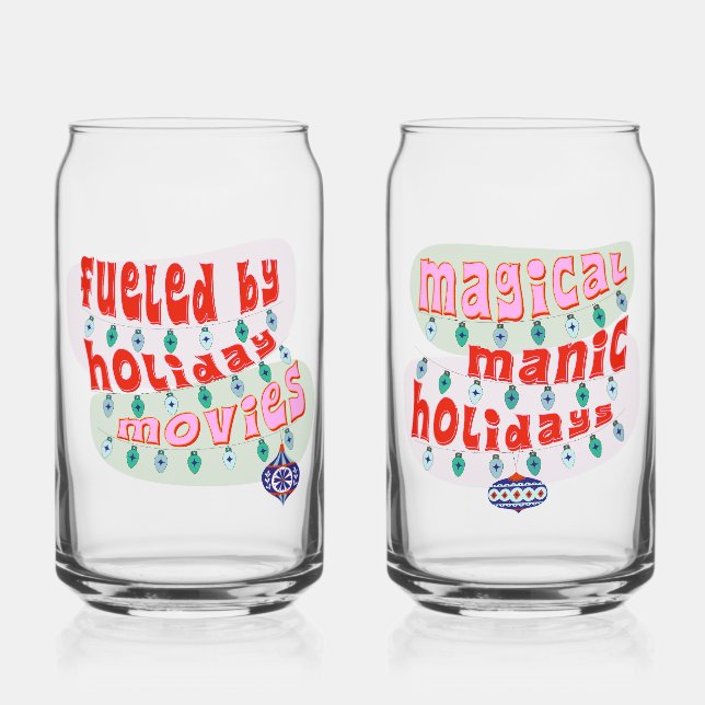 Verre Canette Funny Christmas Movies Channel Holiday Gift (Recto)
