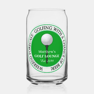 Verre Canette Funny Golf Golfing Boule de golf La bière peut ver