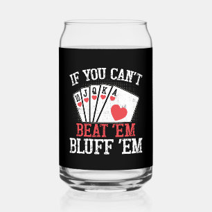 Verre Canette Funny poker bluff jeu Casino