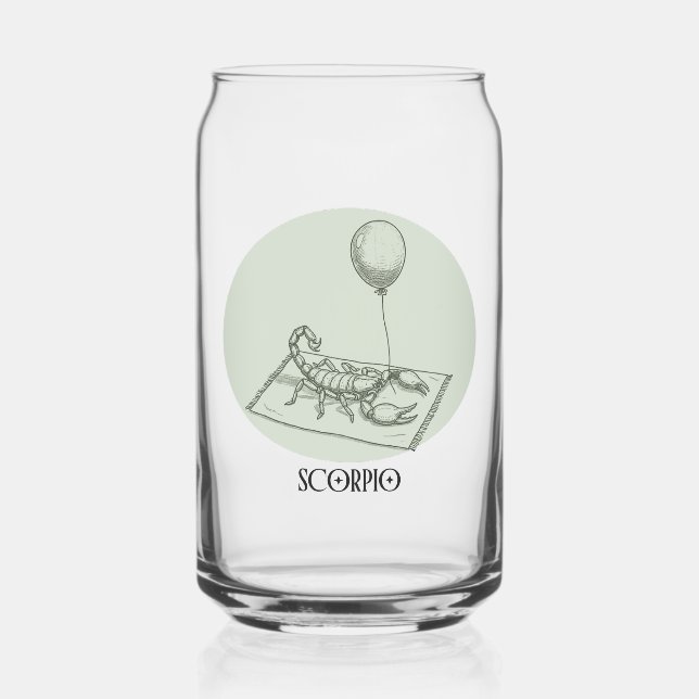 Verre Canette Funny Scorpio Zodiac Birthday Holiday (Recto)