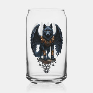 Verre Canette Gardien de la Lune – Le Loup à l'Aile Noire