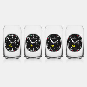 Verre Canette Geek de l'aviation pilote Altimeter