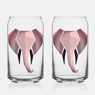 Verre Canette Géométrie Tête d'éléphant